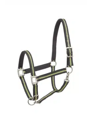 prisvärd effektiv synlig nylongrimma reflex reflexgrimma till häst fodrad från wahlsten halof för bättre synlighet i mörkret för trafik bra pris hästutrustning