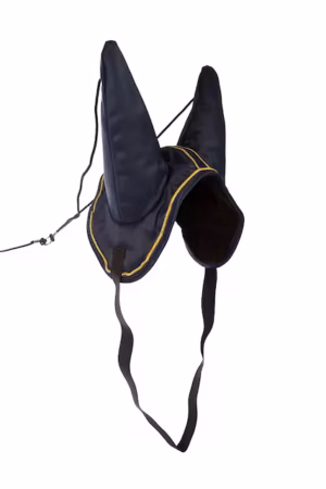 effektiv öronhuva huva ryckhuva utan bollar till häst från finn tack pro för travsport travhäst tävling träning klippning transport ljuddämpande bra pris travutrustning hästutrustning