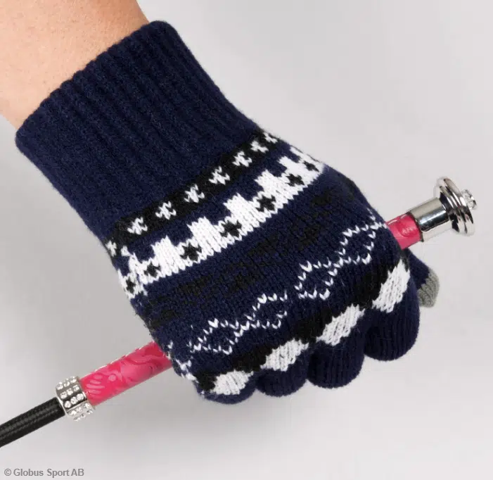 Globus Sport Ridhandske - Magic Ridhandske för ridning av hästar, detta är en enkel och prisvärd handske som passar de flesta händer och ger ett bra grepp om tyglarna med bokstäver Jacquard
