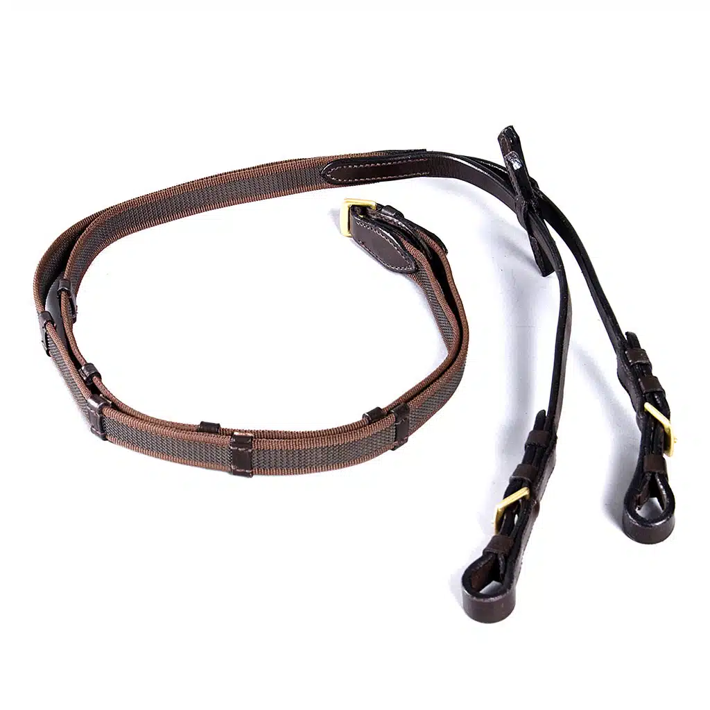 prisvärda tyglar vävribbtygel supergriptygel med stoppar 18mm från globus sport da vinci bra pris hästutrustning ryttare