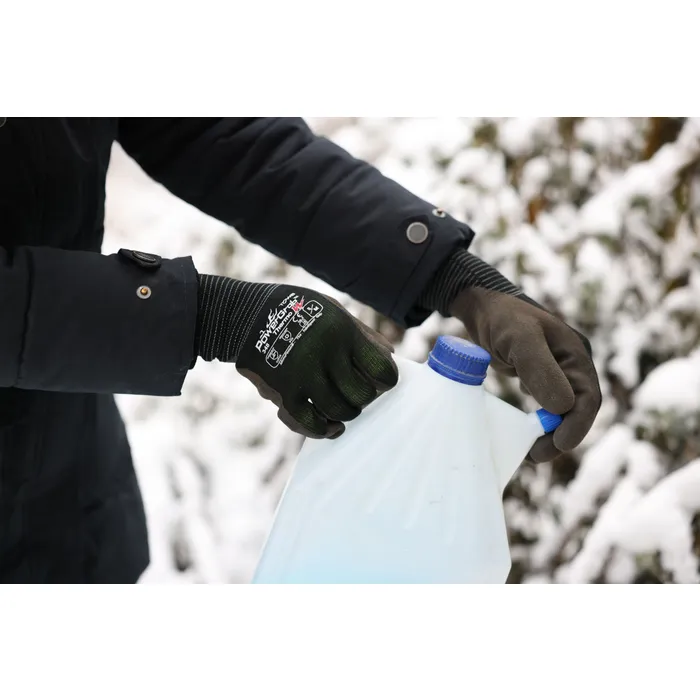 smidig prisvärd arbetshandske fodrad vinter för stallarbete med bra grepp bra pris ridkläder ryttare från keron kerbl Power grab thermo W fodrade