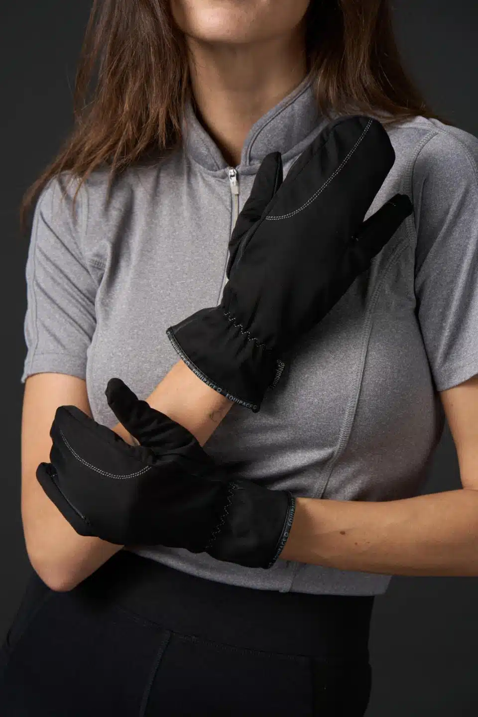 trevlig varmfodrad prisvärd ridvante 3-fingers till ryttare för ridning på vintern från equipage colt bra grepp teddy för värme bra pris ridkläder ryttare