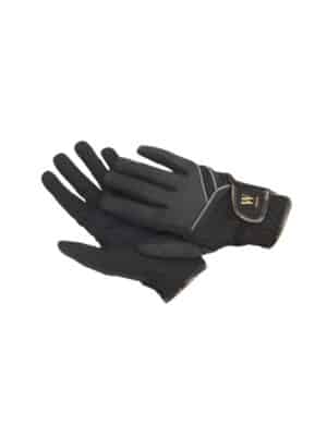 trevlig mjuk ridhandske fodrad från wahlsten essi softshell med kardborrefäste reflexdetaljer sköna med bra grepp för ryttare bra pris ridkläder