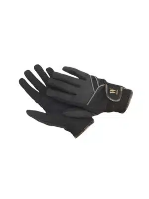 trevlig mjuk ridhandske fodrad från wahlsten essi softshell med kardborrefäste reflexdetaljer sköna med bra grepp för ryttare bra pris ridkläder